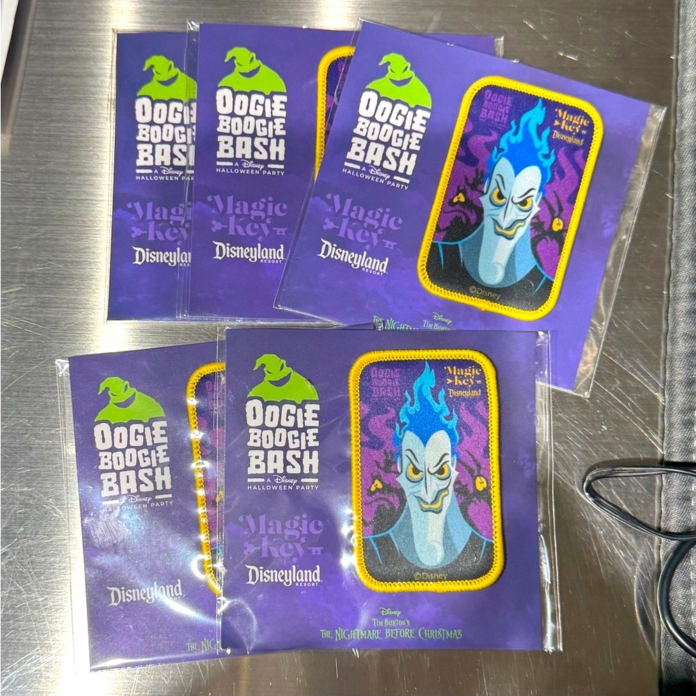 Oogie Boogie Bash Patches 2024 NWT